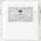 Logo Étiquette gris clair Rose du package de produ (Sac)