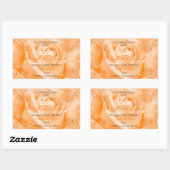 Logo Étiquette orange Rose Palm Feuille (Feuille)
