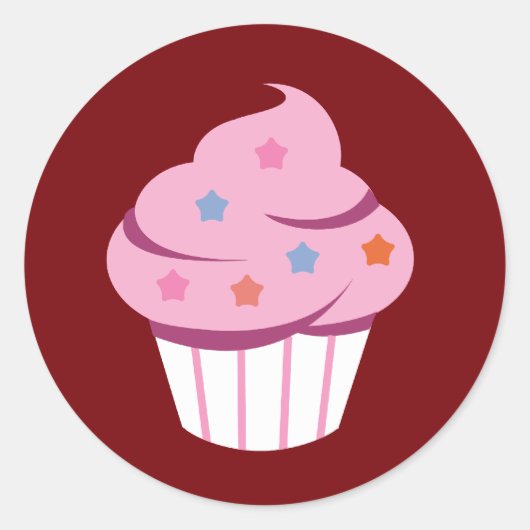 Logo Étiquette rond Cupcake #1 (Devant)