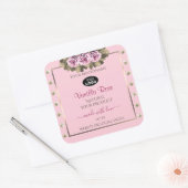 Logo Étiquette Rose Diamonds pour emballage de pro (Enveloppe)