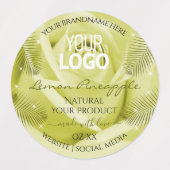 Logo Étiquette rose Fleur Jaune Orange Rose (Design 1)