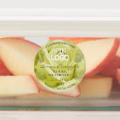 Logo Étiquette rose Fleur Jaune Orange Rose (Apposé)