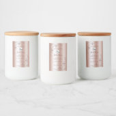 Logo Étiquette Rose Golden Ornate de luxe (Bouteilles)