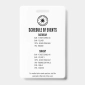 Logo Event Personeel Badge (Achterkant)