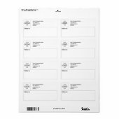 Logo Expédition Professionnel Étiquette (Feuille entière)