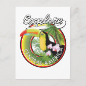 Logo Explore Midden-Amerika. Briefkaart (Voorkant)