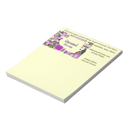 Logo fabricatedframes.com Bloc-notes (Tourné)