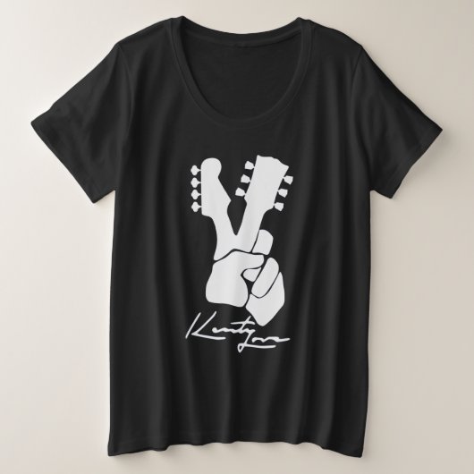 Logo féminin KL Plus-Size Basic T-Shirt (Design devant)