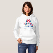 Logo féminin USA Cheer Sweat - shirt à capuche (Devant entier)