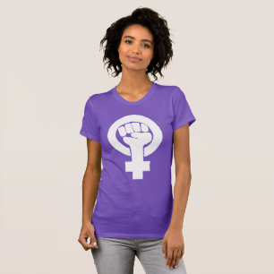 Logo, feminist / feminista, equality / igualidad: t-shirt