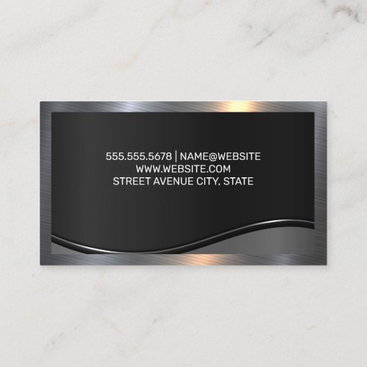 Logo financier | Carte de visite de code QR (Dos)