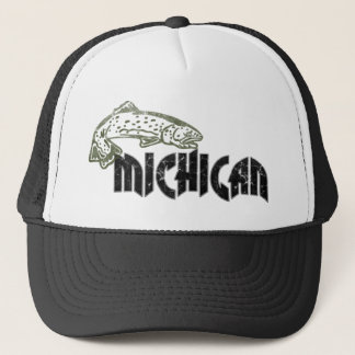  LOGO FISH MICHIGAN TRUCKER PET
