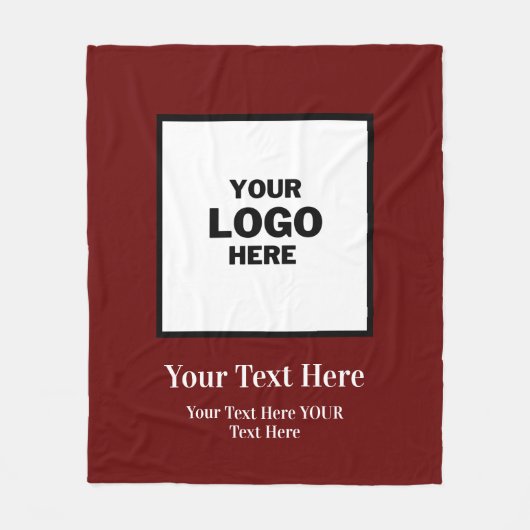 Logo Fleece Blanket Deken (Voorkant)