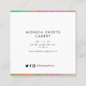 logo floral de la boulangerie carte de visite (Dos)