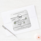 Logo Floral Étiquette (Enveloppe)