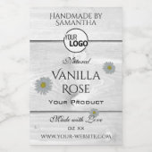 Logo Floral Étiquette (Étiquettes simples)