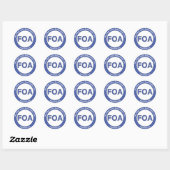 Logo FOA petits autocollants (Feuille)