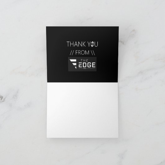 Logo Football MVP Dank u Bedankkaart (Binnen)