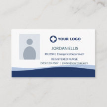 Logo foto Navy Blue verpleegkundige gezondheidszor