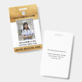 Logo foto thuiszorghulp badge (Voor- en achterkant)