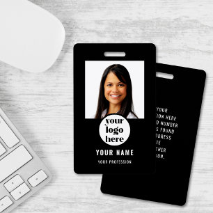 Logo Foto Werknemer Zwart Badge