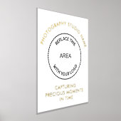 Logo Fotografie Studio Naam Folie Afdrukken (Laagn)