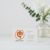 Logo Fox - Carte de visite professionnel (Debout devant)