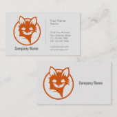 Logo Fox - Carte de visite professionnel (Devant / Derrière)