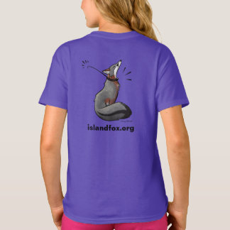 Logo Fox Color Girls T-Shirt Stacy Baker Art retou