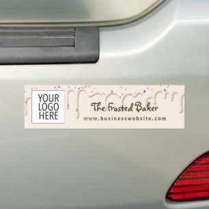 Logo Frosting Bakery Business Bumpersticker