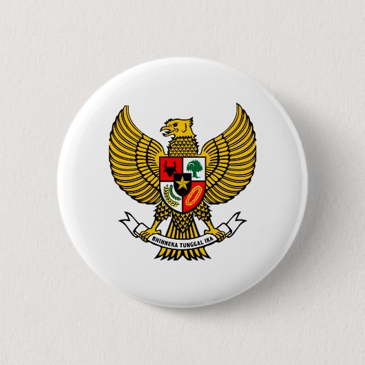 logo garuda ronde button 5,7 cm (Voorkant)