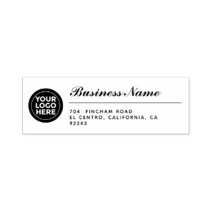Logo Gepersonaliseerd professioneel retouradres Zelfinktende Stempel