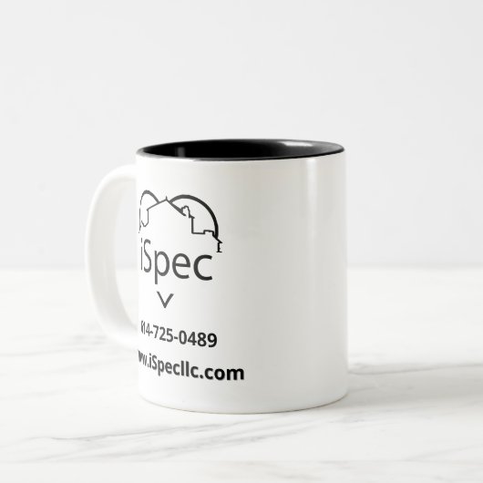 Logo Gepersonaliseerde 11 oz Tweekleurige Koffiemok (Voorkant links)
