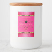 Logo Girly Pink Gold Produit Étiquette Parties sci (Devant)