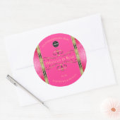 Logo Girly Pink Gold Produit Étiquette Parties sci (Enveloppe)