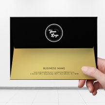 Logo Gold & Black Nom et adresse professionnels pe