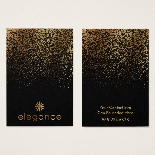 Logo Gold Confetti Black Porte-oreille Écran (Devant & derrière)