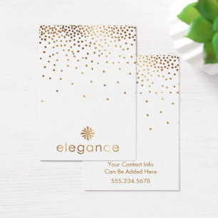 Logo Gold Confetti Earring Holder Display Kaart