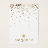 Logo Gold Confetti Porte-oreille Carte d'affichage (Devant)