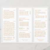 Logo Gold Feuille Soins de la peau Spa TriFold Bro (Dos)