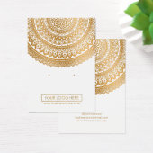 Logo Gold Mandala White Background Earning Kaarten Visitekaartje (Bureau)