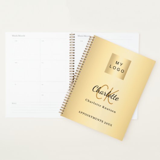 Logo Gold Monogram 2026 Planner (Display)