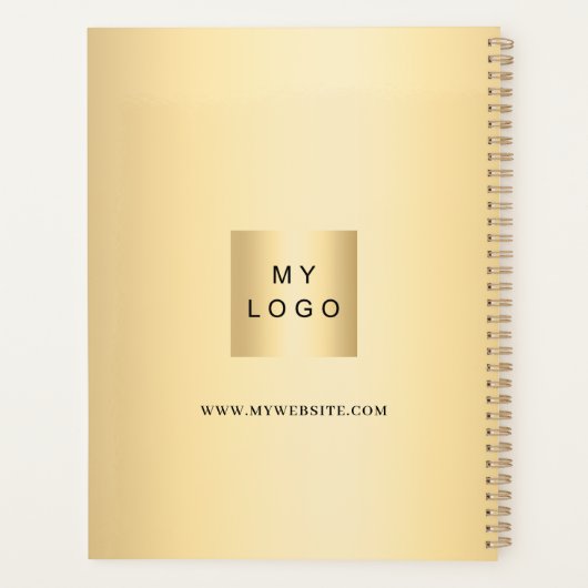 Logo Gold Monogram 2026 Planner (Achterkant)