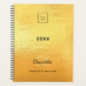 Logo Gold Monogram initialen Business 2025 Planner (Voorkant)