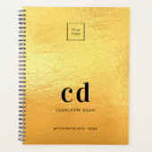 Logo Gold Monogram initialen Business 2026 Planner (Voorkant)