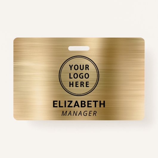 Logo Gold Name Badge (Voorkant)