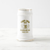 Logo Gold Qr Code Business Branding Barware simpel Bierpul (Center)