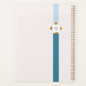 Logo Gold Turquoise Stripes tendance (Dos)