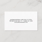 Logo Golden Dragonfly | Carte de visite de code QR (Dos)