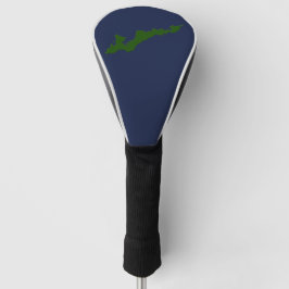 Logo Golf Club-Hoesje voor vissers - Groen/zeemach Golfheadcover
